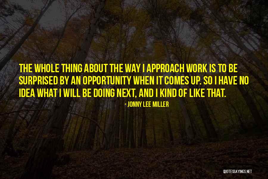 What Comes Next Quotes By Jonny Lee Miller What Comes Next Quotes By Jonny Lee Miller
