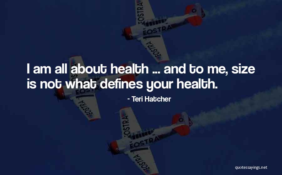 What Defines Me Quotes By Teri Hatcher