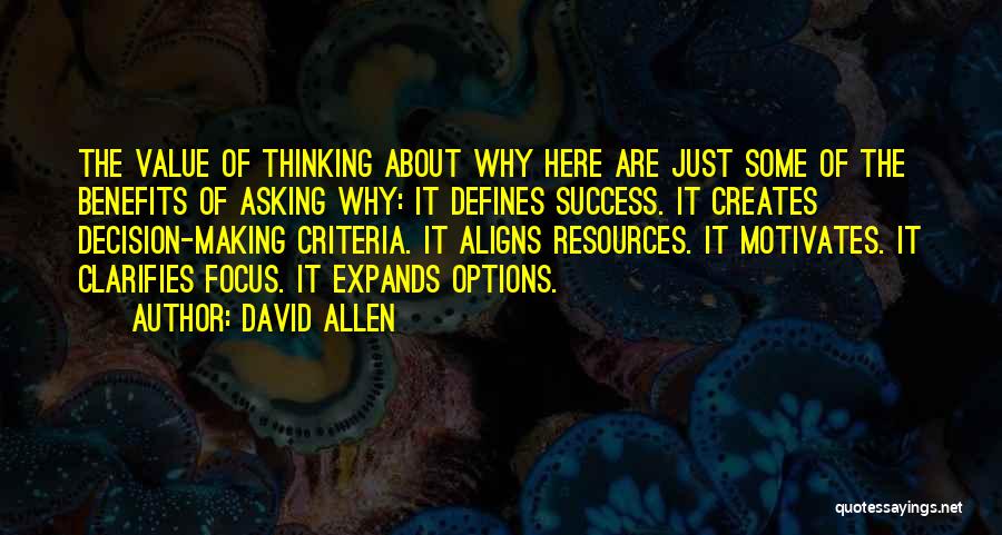 What Defines Success Quotes By David Allen