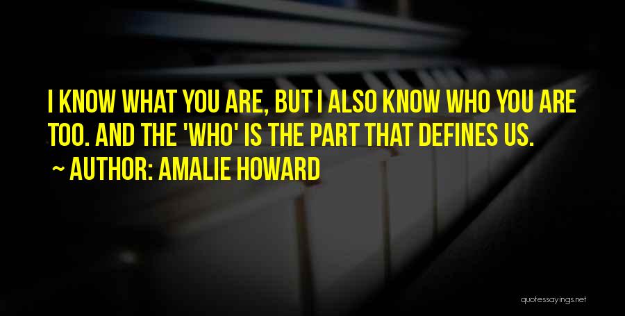 What Defines You Quotes By Amalie Howard