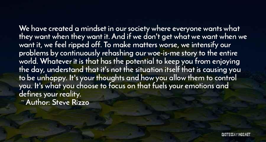 What Defines You Quotes By Steve Rizzo