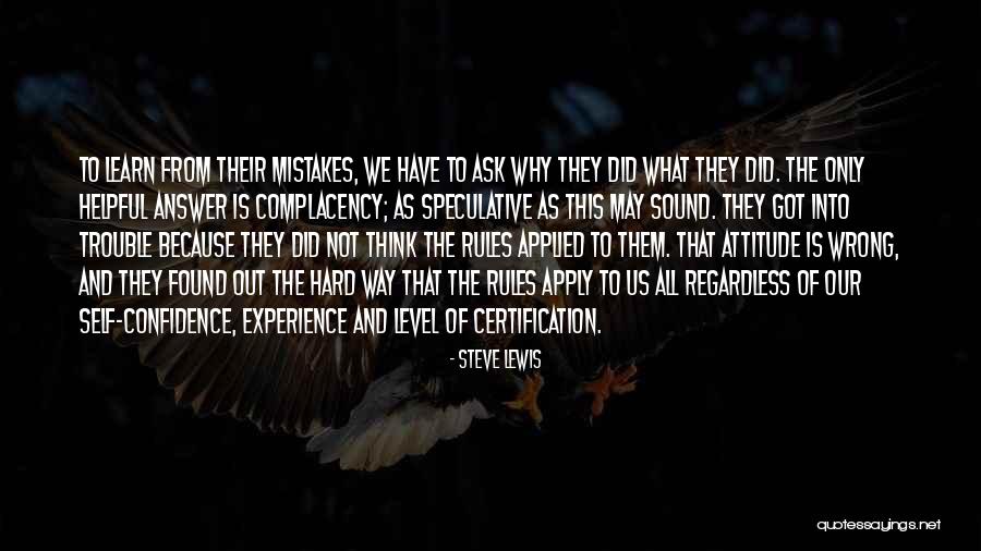 What Did We Learn Quotes By Steve Lewis What Did We Learn Quotes By Steve Lewis