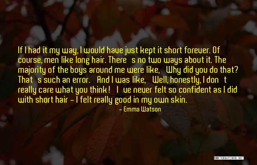 What Do You Think About Me Quotes By Emma Watson What Do You Think About Me Quotes By Emma Watson