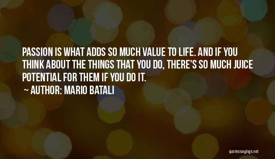 What Do You Value Quotes By Mario Batali
