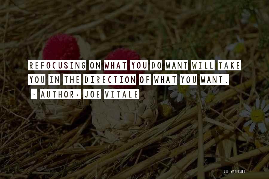 What Do You Want Quotes By Joe Vitale