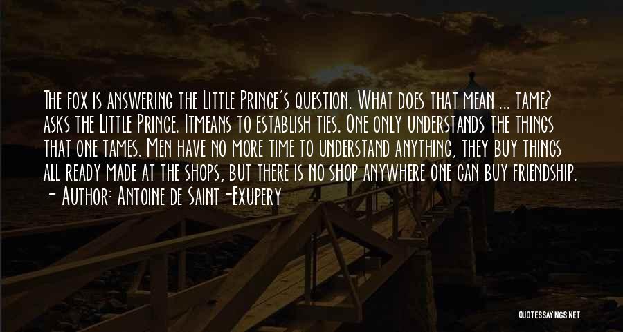 What Does Friendship Mean Quotes By Antoine De Saint-Exupery