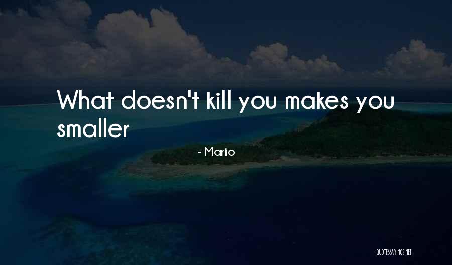 What Doesn Kill You Quotes By Mario