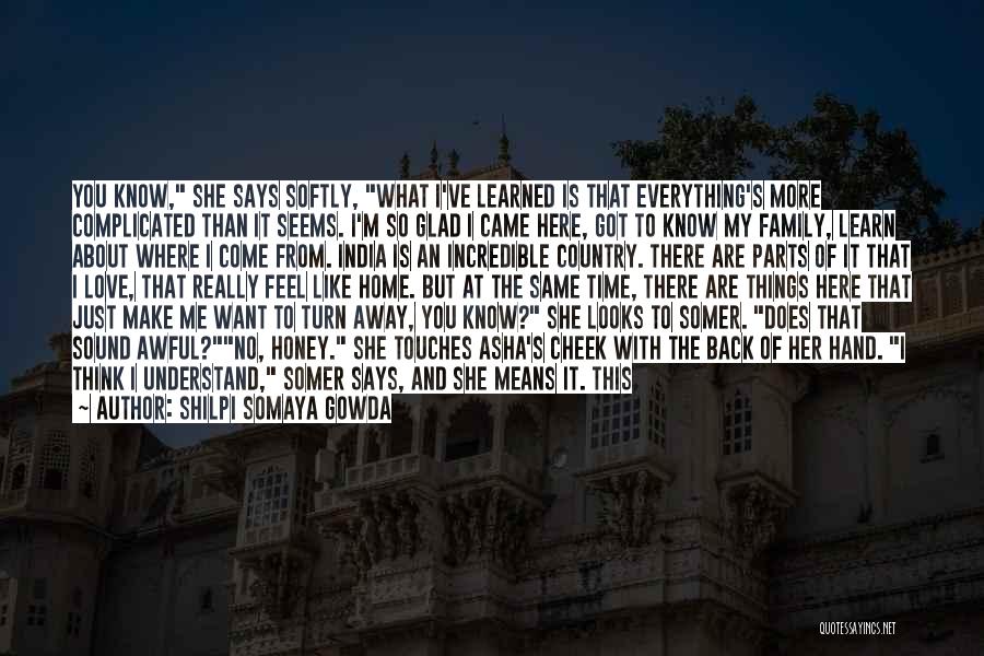 What Family Means Quotes By Shilpi Somaya Gowda