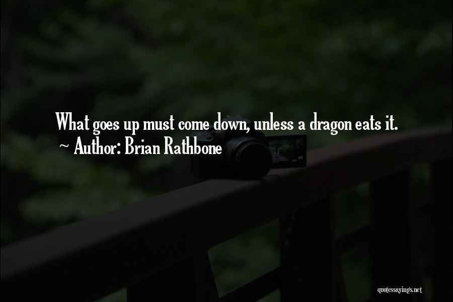 What Goes Up Must Come Down Quotes By Brian Rathbone