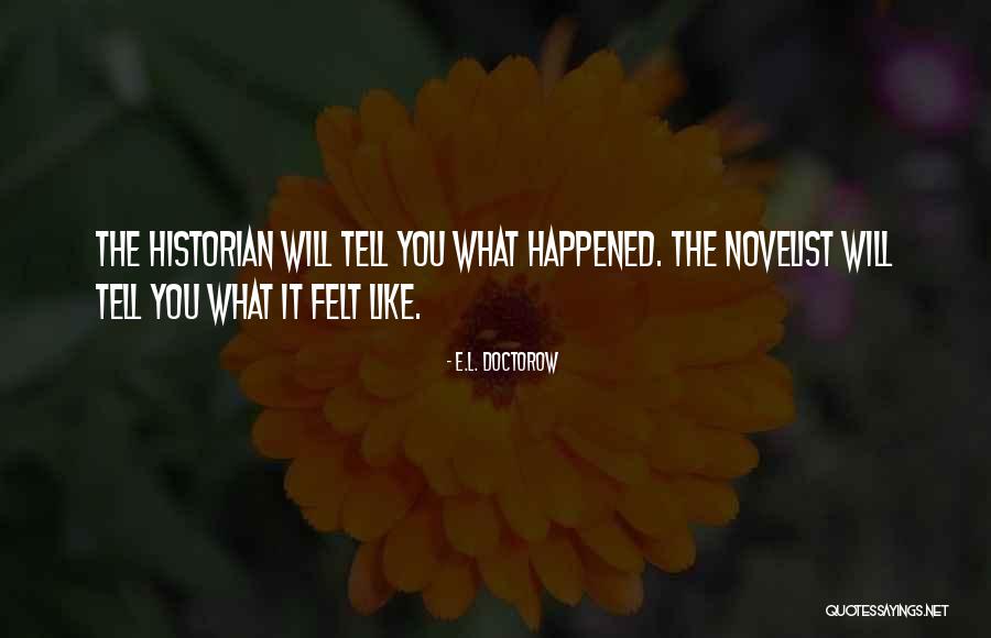 What Happened Quotes By E.L. Doctorow