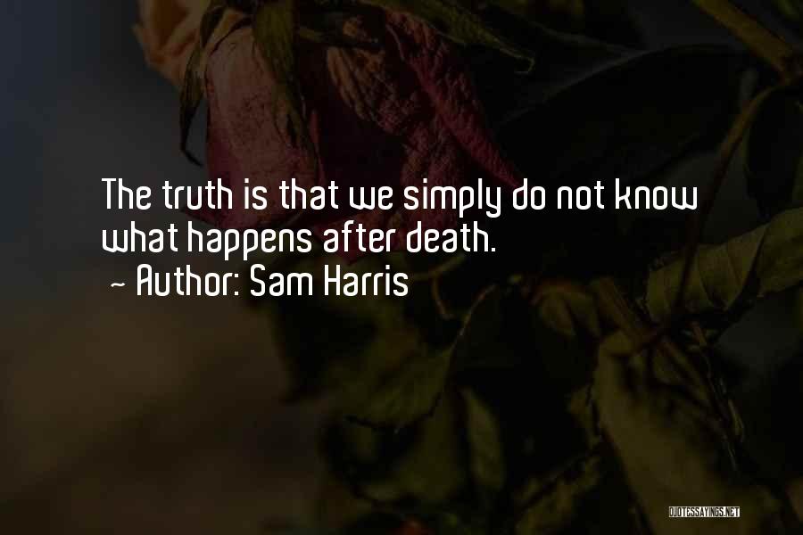 What Happens After Death Quotes By Sam Harris