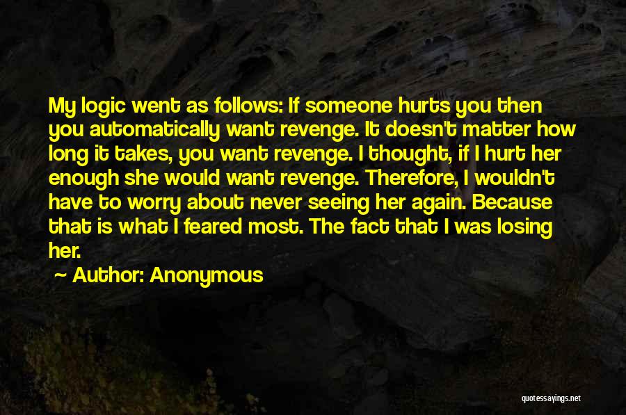 What Hurts You The Most Quotes By Anonymous