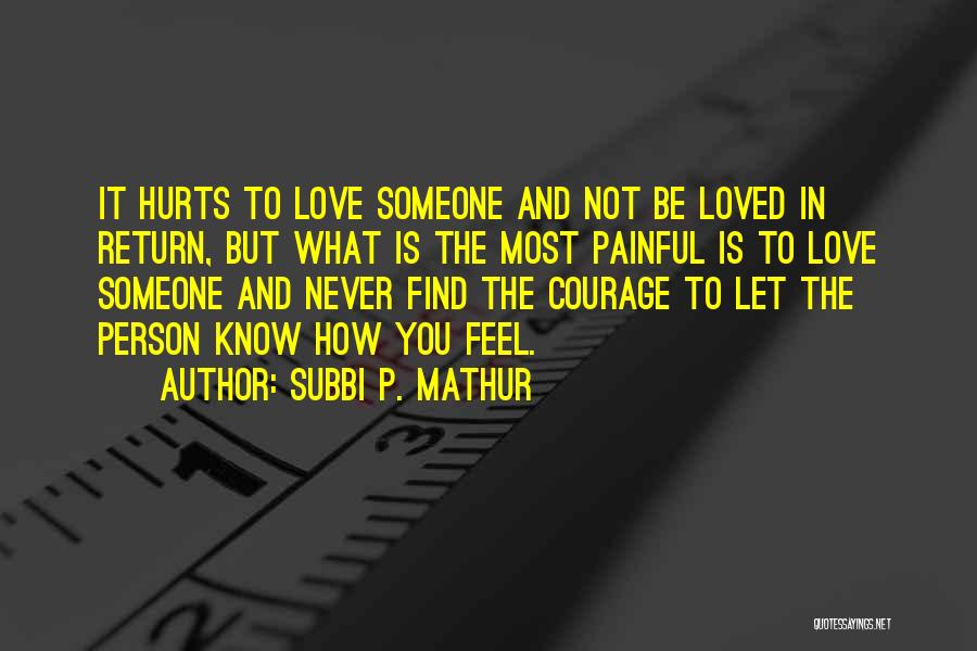 What Hurts You The Most Quotes By Subbi P. Mathur