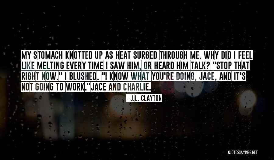 What I Feel Right Now Quotes By J.L. Clayton