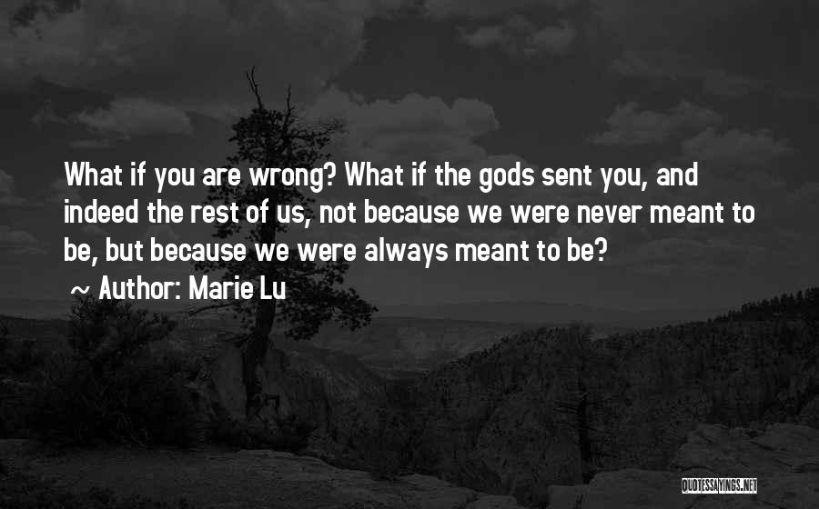 What If We Were Meant To Be Quotes By Marie Lu