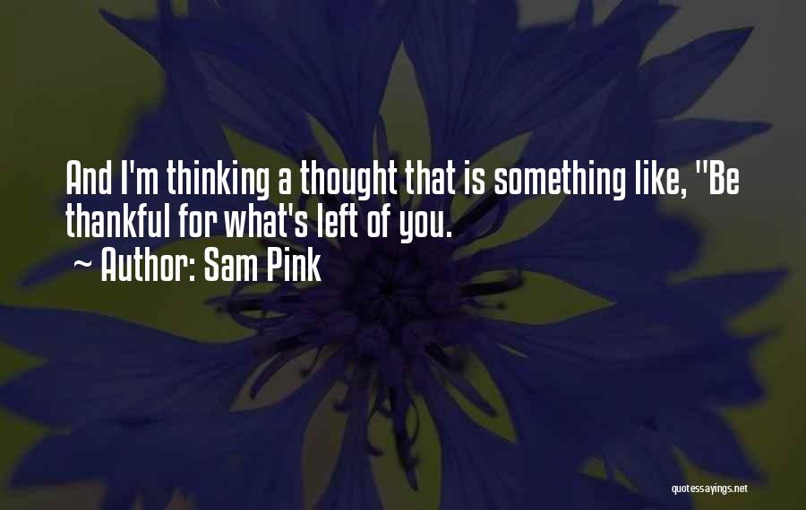 What I'm Thankful For Quotes By Sam Pink