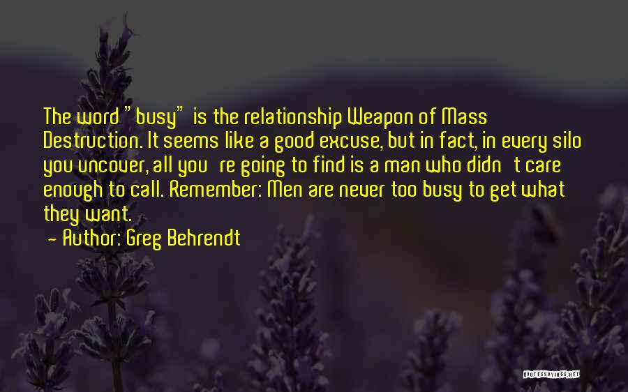 What Is A Good Relationship Quotes By Greg Behrendt