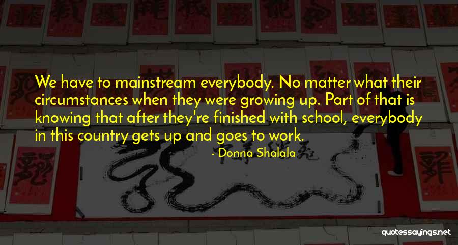 What Is Growing Up Quotes By Donna Shalala