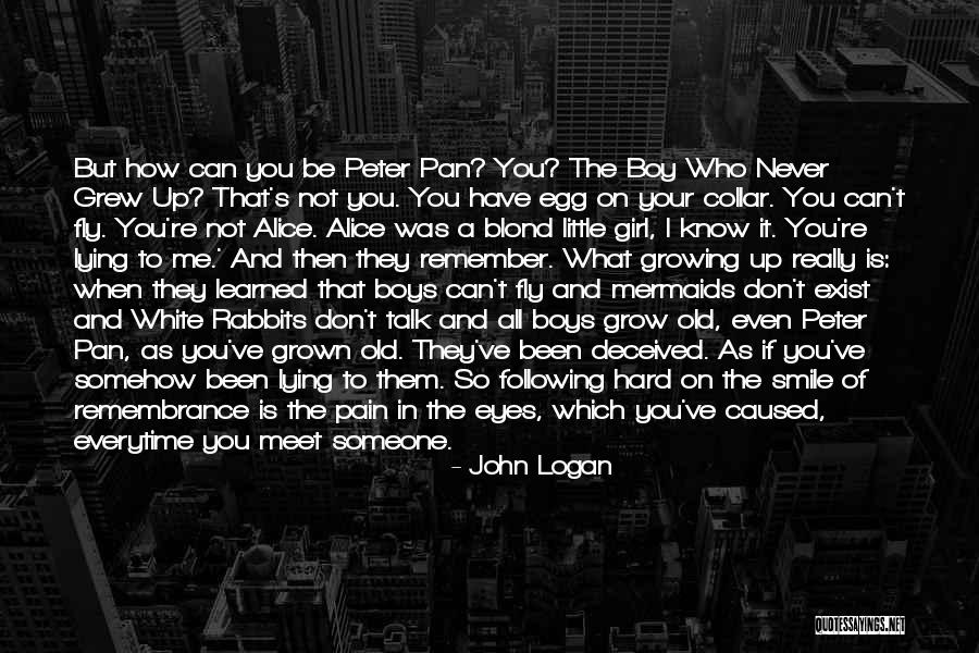 What Is Growing Up Quotes By John Logan