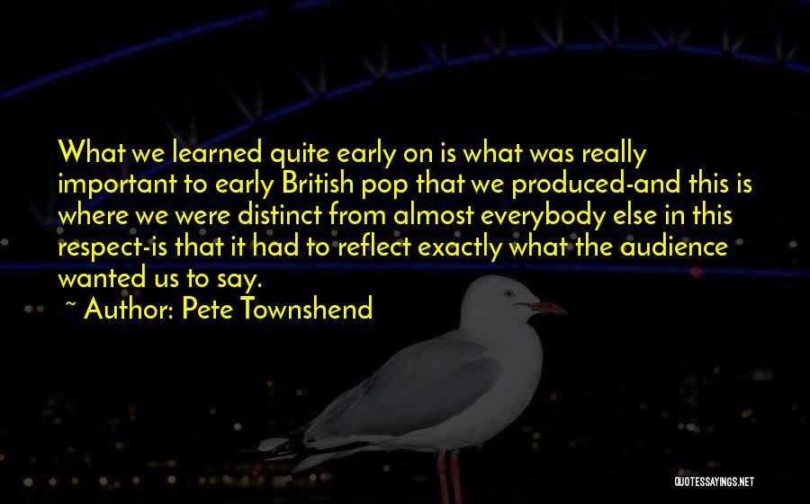 What Is Important Quotes By Pete Townshend