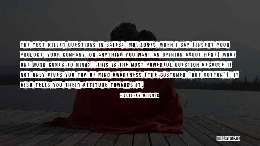 What Is In Your Mind Quotes By Jeffrey Gitomer What Is In Your Mind Quotes By Jeffrey Gitomer