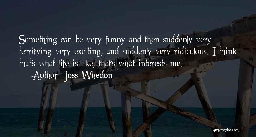 What Is Life Funny Quotes By Joss Whedon