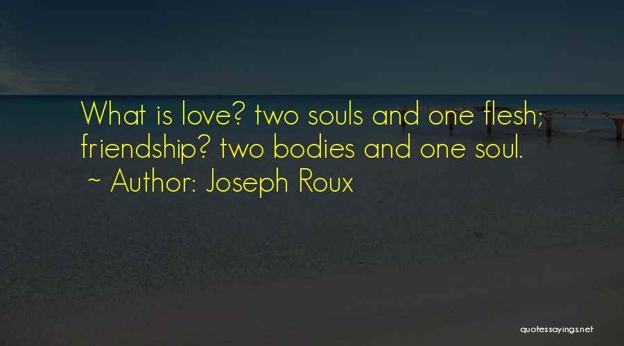 What Is Love Friendship Quotes By Joseph Roux