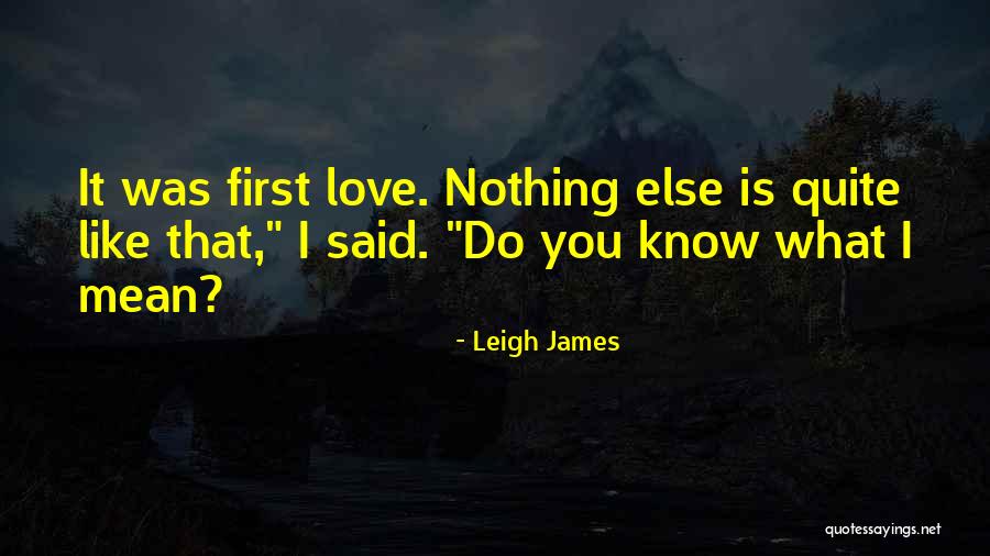 What Is Love Like Quotes By Leigh James