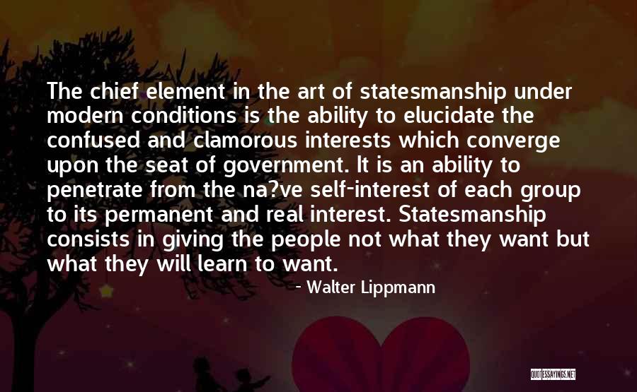 What Is Modern Art Quotes By Walter Lippmann