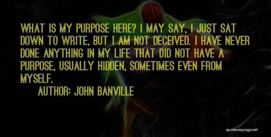 What Is My Purpose In Life Quotes By John Banville