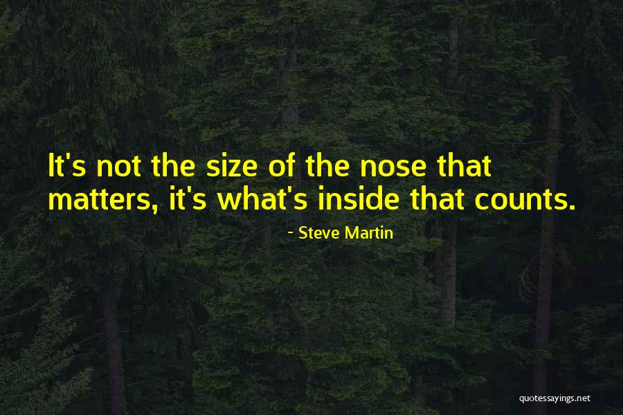 What Is On The Inside That Counts Quotes By Steve Martin