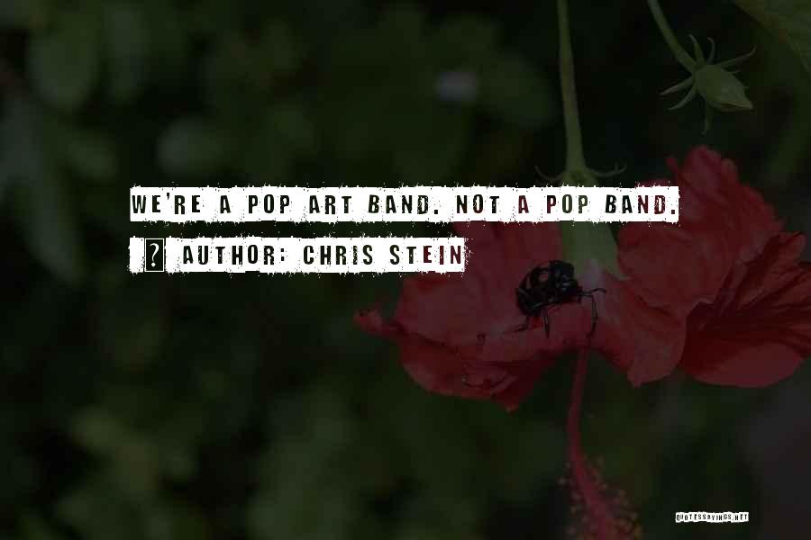 What Is Pop Art Quotes By Chris Stein