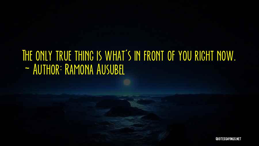 What Is Right In Front Of You Quotes By Ramona Ausubel