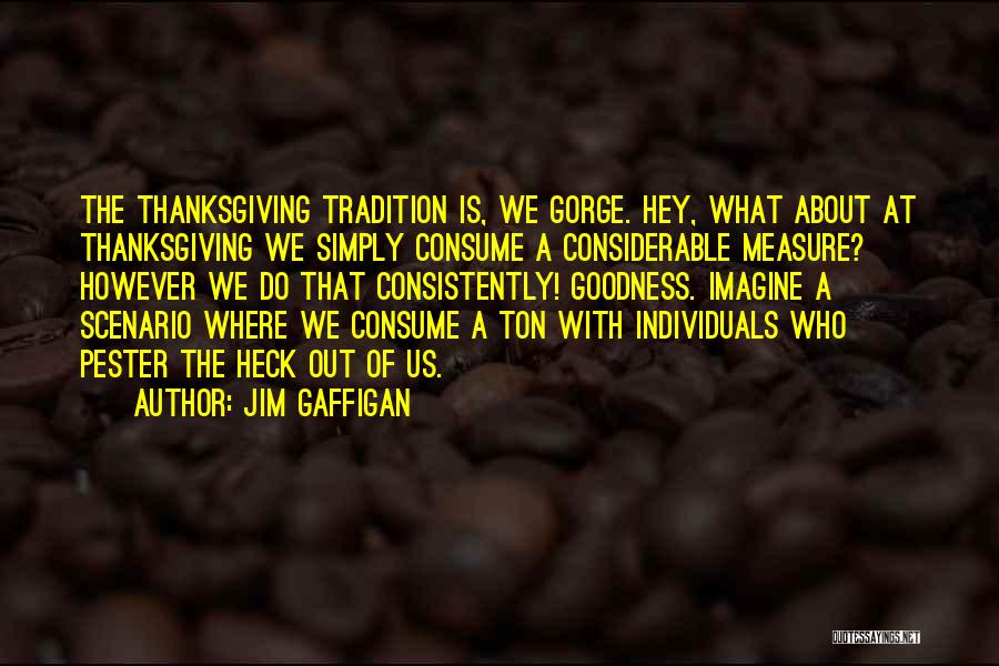 What Is Thanksgiving All About Quotes By Jim Gaffigan