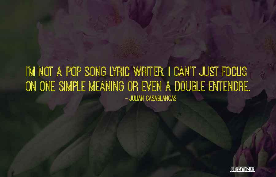 What Is The Meaning Of Double Quotes By Julian Casablancas What Is The Meaning Of Double Quotes By Julian Casablancas