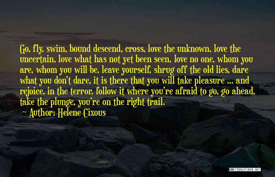 What Lies Ahead Of You Quotes By Helene Cixous