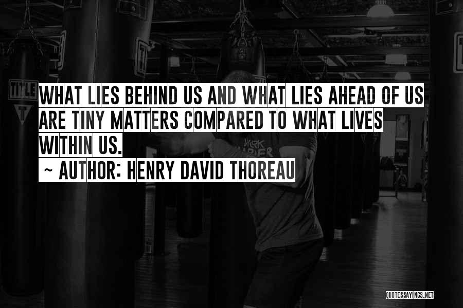 What Lies Behind Us Quotes By Henry David Thoreau