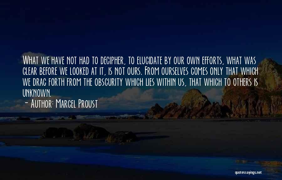What Lies Within Us Quotes By Marcel Proust