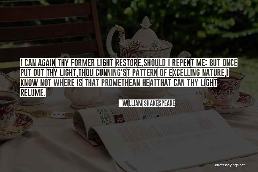 What Light Shakespeare Quotes By William Shakespeare