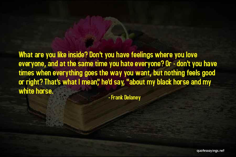 What Love Feels Like Quotes By Frank Delaney