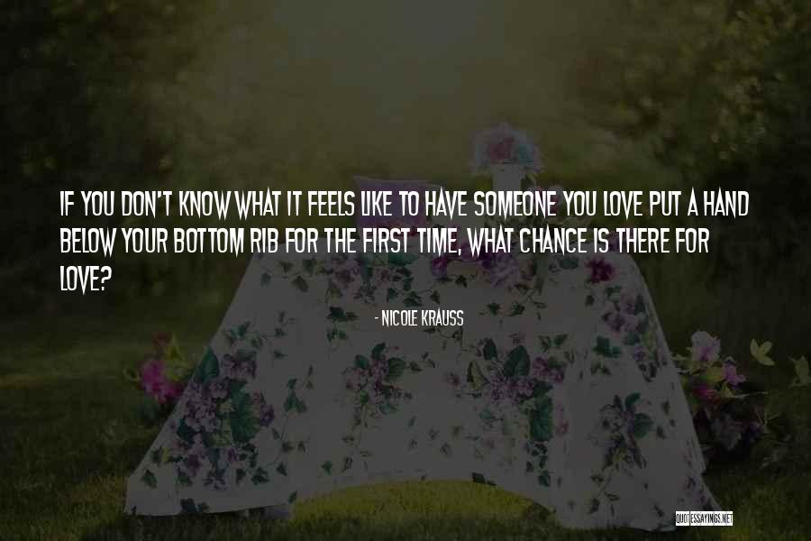What Love Feels Like Quotes By Nicole Krauss What Love Feels Like Quotes By Nicole Krauss