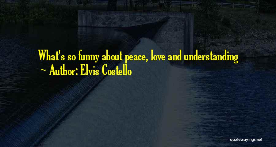 What Love Funny Quotes By Elvis Costello