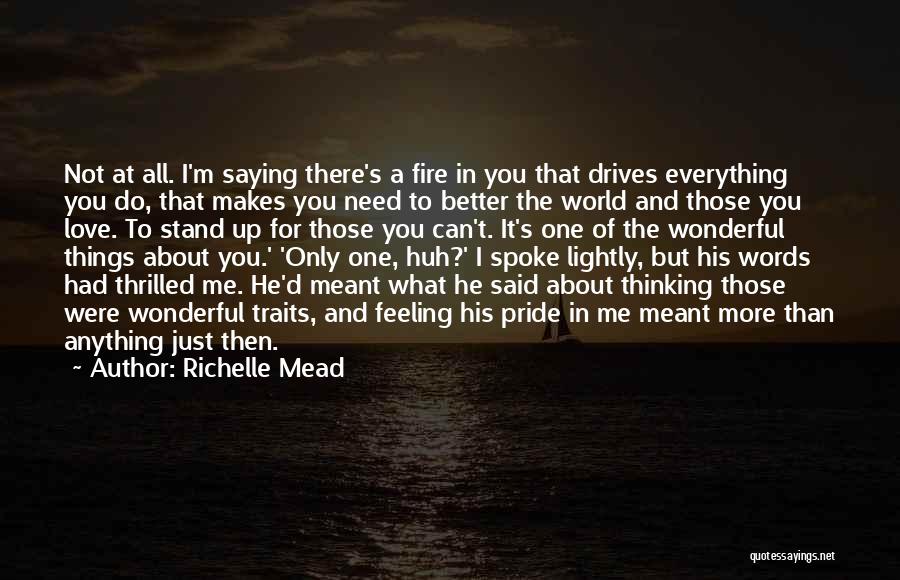 What Makes You Better Than Me Quotes By Richelle Mead