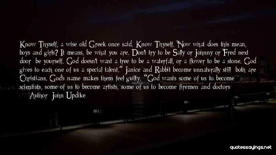 What Makes You Special Quotes By John Updike