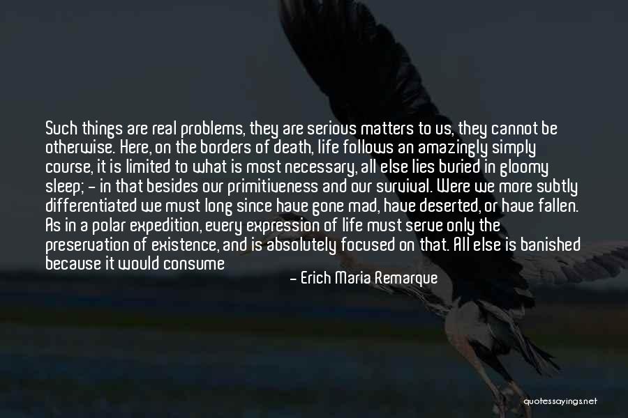 What Matters Most In Life Quotes By Erich Maria Remarque