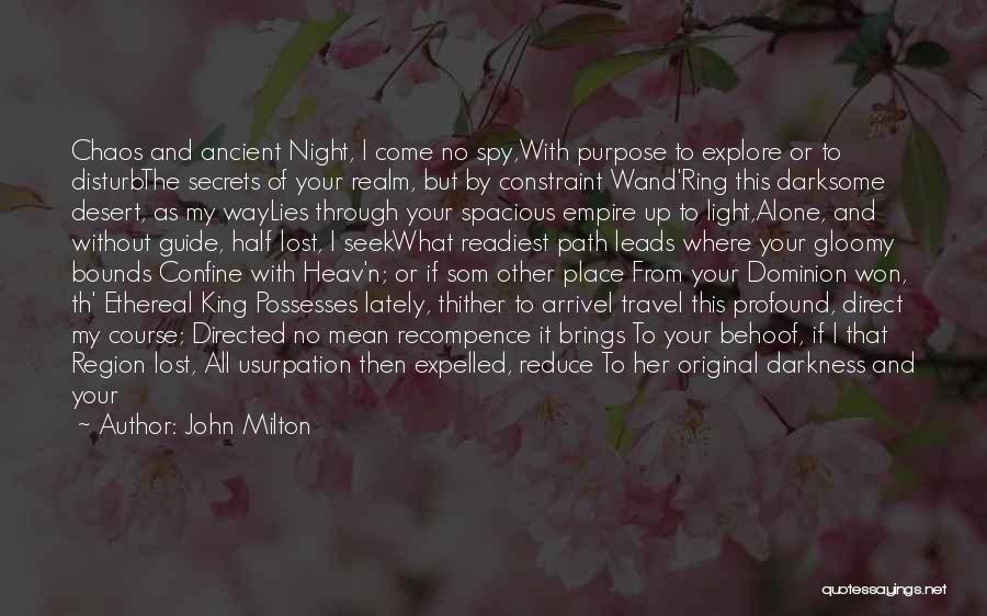 What Night Brings Quotes By John Milton