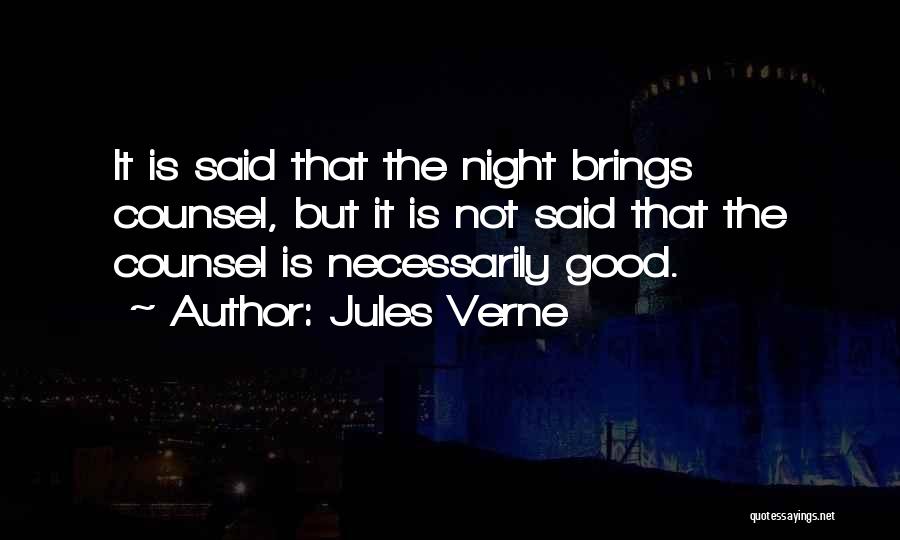 What Night Brings Quotes By Jules Verne