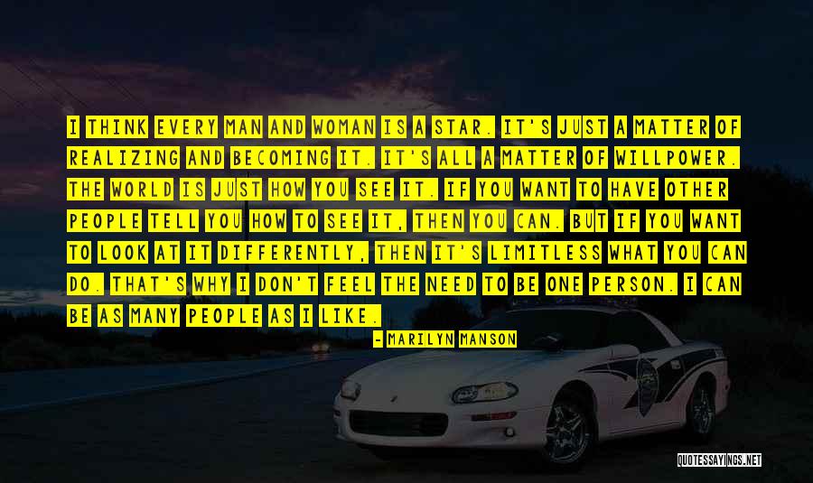 What Other People Think Of You Quotes By Marilyn Manson