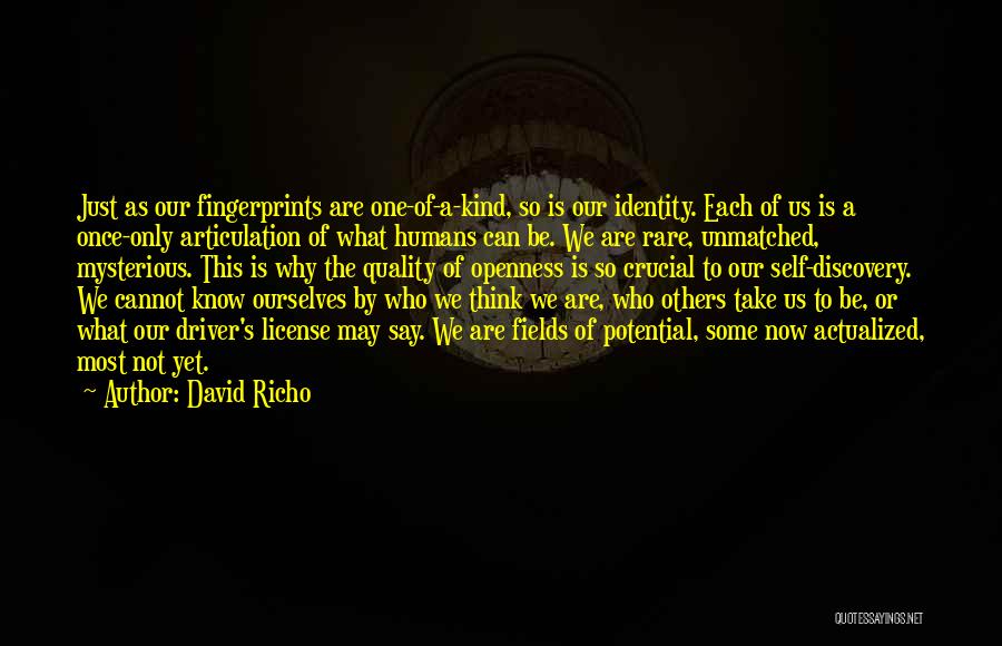 What Others Think Of Us Quotes By David Richo