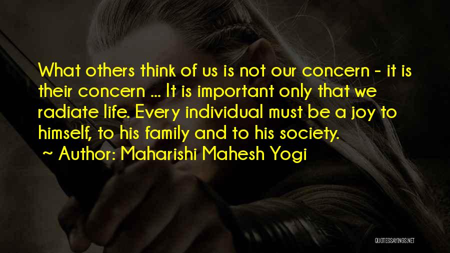 What Others Think Of Us Quotes By Maharishi Mahesh Yogi